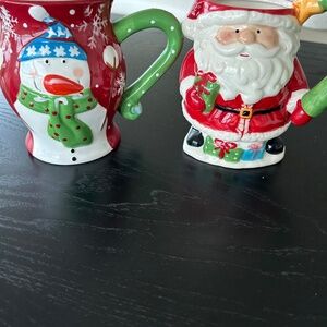 Pier 1 Christmas Mugs